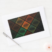 Glas in lood rechthoekige sticker (Envelop)