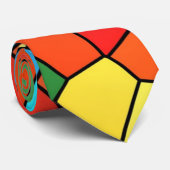 Glas in lood regenboog stropdas (Opgerold)