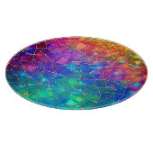 Glas in lood regenboogpatroon snijplank (Hoek)