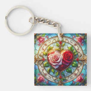 Glas in lood Romance Sleutelhanger