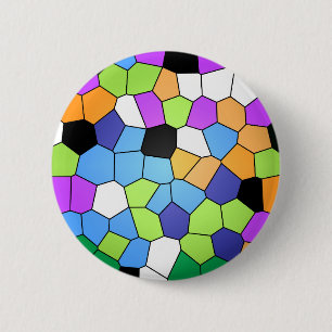Glas in lood ronde button 5,7 cm