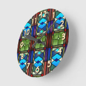 Glas in lood ronde klok (Hoek)