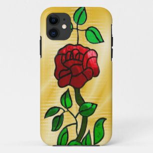 Glas in lood Roos iPhone 11 Hoesje