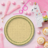 Glas in lood Sage getextureerd Bord (Feest)