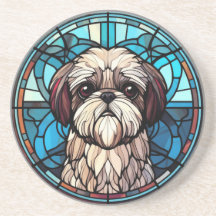 Glas in lood Shih Tzu Schattige Hondenliefhebbers