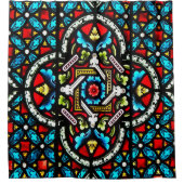 Glas in lood Shower Curtain Douchegordijn (Voorkant)