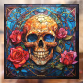 Glas in lood Skeleton Design Raamsticker (Vel 2)