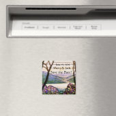 Glas in lood Sla de datummagneet op Magneet (Insitu (Vaatwasser))