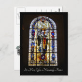 Glas in lood - St. Mere Eglise Briefkaart (Voorkant / Achterkant)