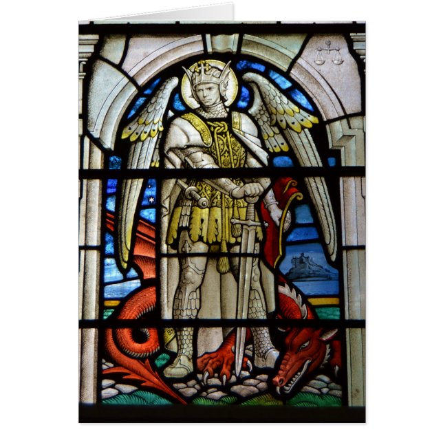 Glas in lood St Michael Helston Cornwall England (Voorkant)