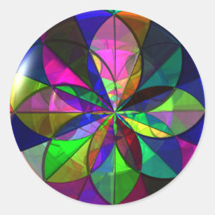 Glas in lood Sticker