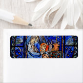 Glas in lood stijl Nativiteit Etiket (Insitu)