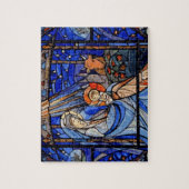 Glas in lood stijl Nativiteit Legpuzzel (Verticaal)