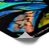 Glas in lood stijl Nativiteit Poster (Hoek)