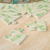 Glas in lood Stijlvlinder Puzzle Legpuzzel (Zijkant)