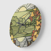 Glas in lood Sunrise Grote Klok (Hoek)