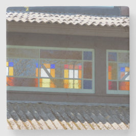 Glas in lood Tabernacle - Martha's wijngaard Stenen Onderzetter