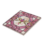 Glas in lood Tegel Ontwerp - SRF Tegeltje (Zijkant)