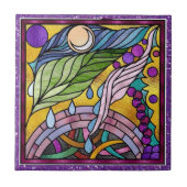 Glas in lood Tegel Ontwerp - SRF Tegeltje (Voorkant)