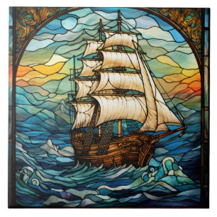 Glas in lood tegeltje