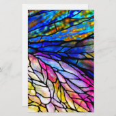 Glas in lood, Tiffany - Stijl, Briefpapier (Voorkant / Achterkant)