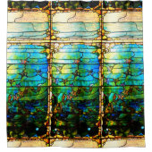 Glas in lood tiffany zee douchegordijn (Voorkant)