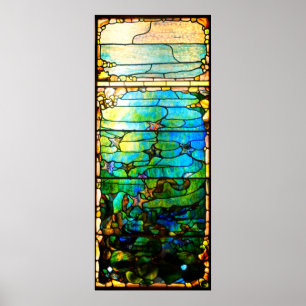 Glas in lood tiffany zee poster