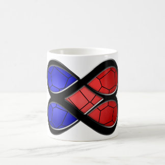 Glas in lood van oneindige liefde koffiemok