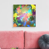 Glas in lood van Shirley Taylor Canvas Afdruk (Insitu (Woonkamer))