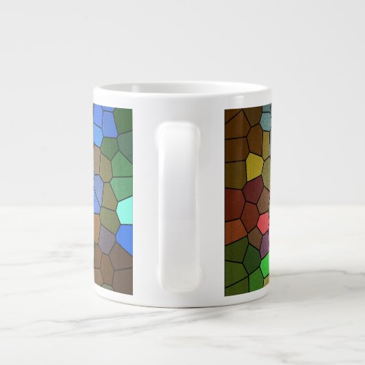 Glas in lood van Shirley Taylor Extra Grote Mok (Achterkant)