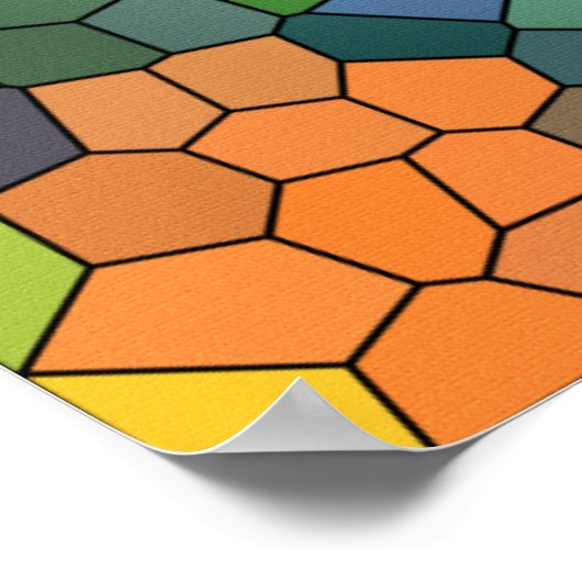 Glas in lood van Shirley Taylor Poster (Hoek)