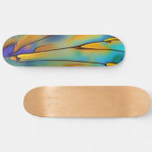 Glas-in-lood Veer AI Abstracte Kunst  Skateboard (Horizontaal)