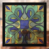 Glas in lood Venster Decal Aqua One (Vel 2)