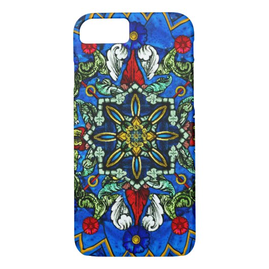 Glas in lood Venster Mandala Telefoondraagtas Case-Mate iPhone Case (Achterkant)