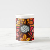 Glas in lood venster No.1 Bone China Mok (Voorkant)