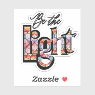 Glas in lood Venster Waterverf Veelkleurig Sticker