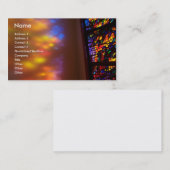 Glas in lood  Visitekaartje (Voorkant / Achterkant)