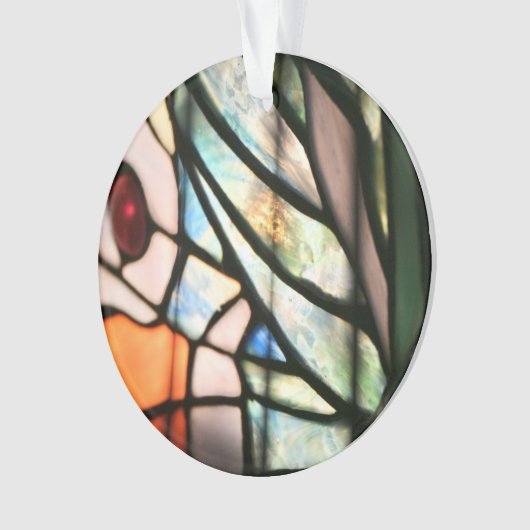 Glas in lood voor vlinder afdrukken ornament (voorkant)