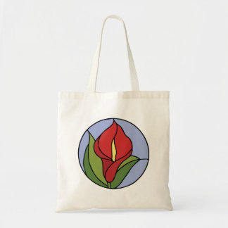 Glas-in-lood Vredeslelie Tote Bag