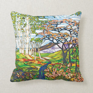 Glas in lood Waterfall Iris Birch Tiffany Kussen