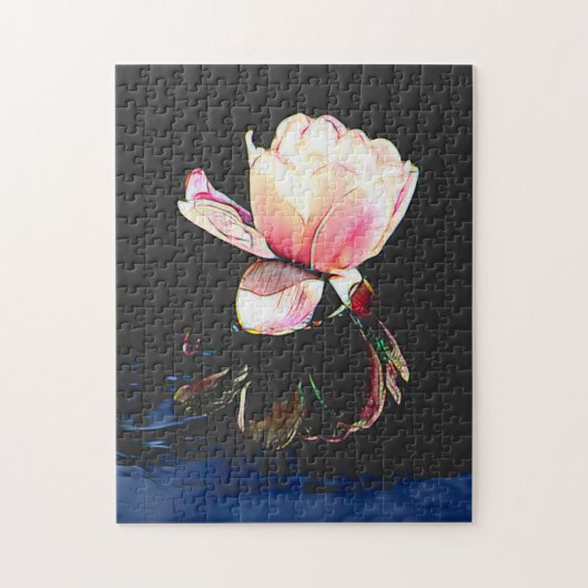 Glas in lood Waterlily Puzzle Legpuzzel (Verticaal)