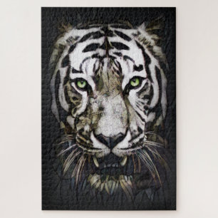 Glas in lood White Tiger Legpuzzel
