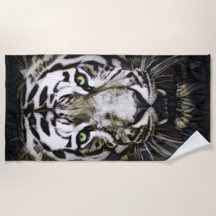 Glas in lood White Tiger Strandlaken