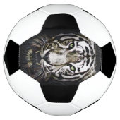 Glas in lood White Tiger Voetbal (Gedraaid)