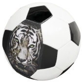 Glas in lood White Tiger Voetbal (Drie kwart)