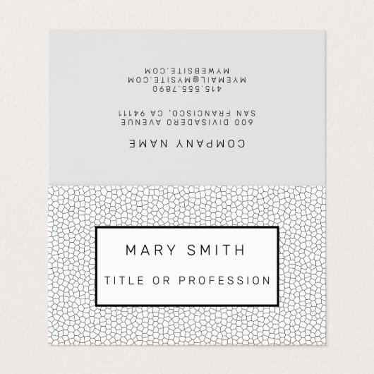 Glas in lood White Visitekaartjes (Buitenkant ongevouwen)