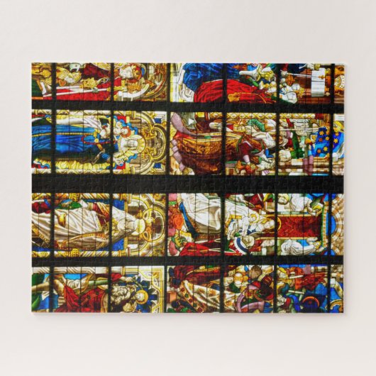 Glas in lood Window in Keulen, Duitsland Legpuzzel (Horizontaal)
