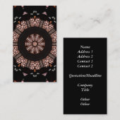 Glas in lood Window Kaleidoscoop 14 Visitekaartje (Voorkant / Achterkant)