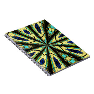 Glas in lood Window Kaleidoscoop 23 Notitieboek