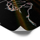 Glas in lood Windows 3-D Poster (Hoek)